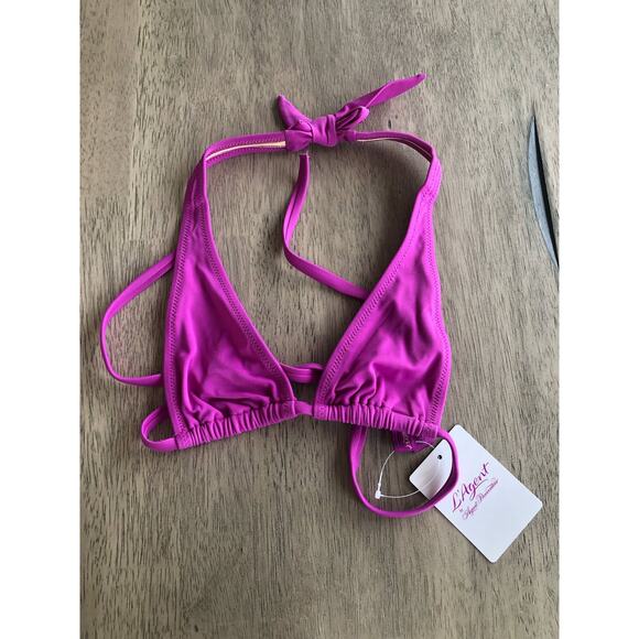 L'Agent Agent Provocateur Honore Violet Halter Bikini Top - XS - Picture 2 of 6